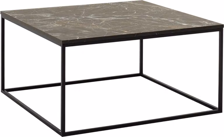 Skye Decor, Shp-980-Qq-1, tavolino da salotto, nero, 100% pannelli truciolari rivestiti in melamina, 80 x 80 x 42 cm