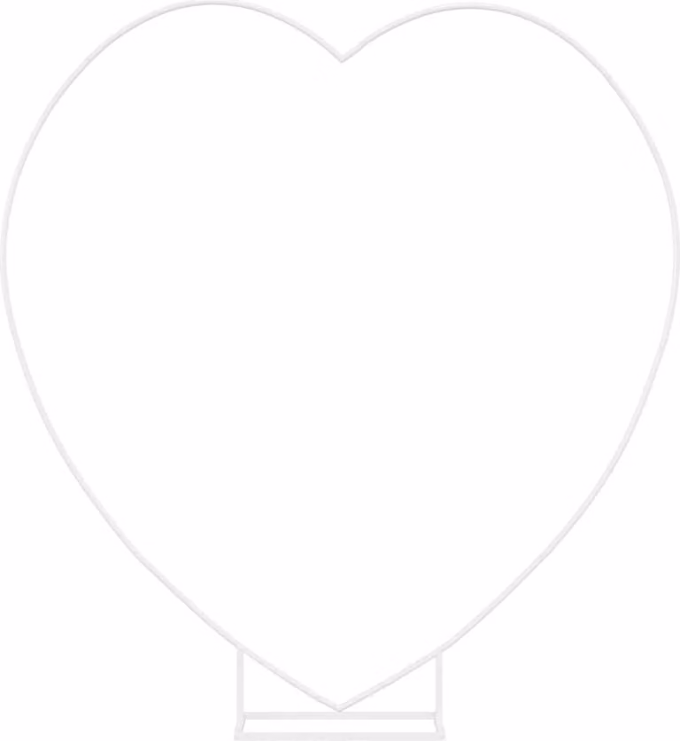 Arco Nuziale Bianco 195 x 35 x 211 cm Acciaio