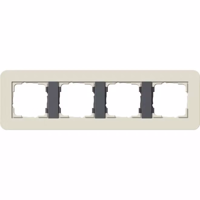 Gira 0214427 Cornice di copertura 4f Gira E3 Sabbia/Antracite