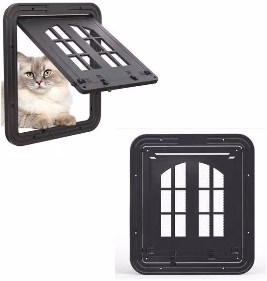 Porta per animali domestici - Porta per gatti - Uscita per cani - Porta grande per cani - Porta interna per gatti - Porta di sicurezza per animali domestici - Porta per gatti - Entrata e uscita regolabili - Uscite per cani - Porta multifunzionale per gatt