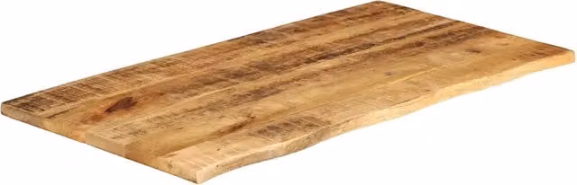 Piano Tavolo in Legno di Mango Grezzo con Bordi Vivi Marrone vidaXL L/P/H: 110 x 60 x 3,8 cm