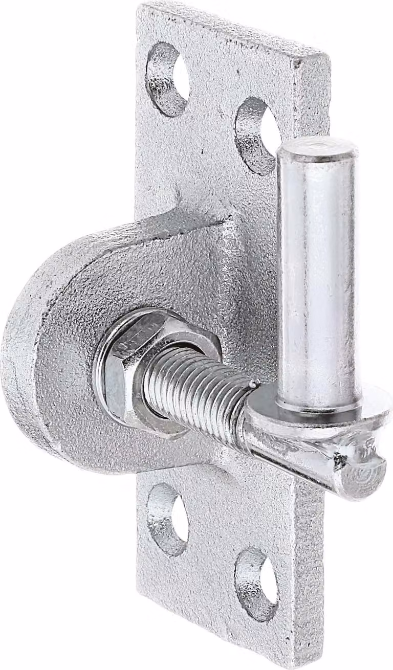 Alberts 318239 Morsetto a vite, regolabile di 20 mm, zincato, passivato con pellicola spessa, Ø13 mm, piastra 105 x 45 mm