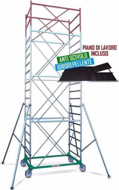Trabattello Promo Metal Piscopiello Ponteggi in acciaio L: 8,30 m