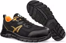 Scarpe antinfortunistiche basse Albatros S1P SR Nero e Arancio taglia 41