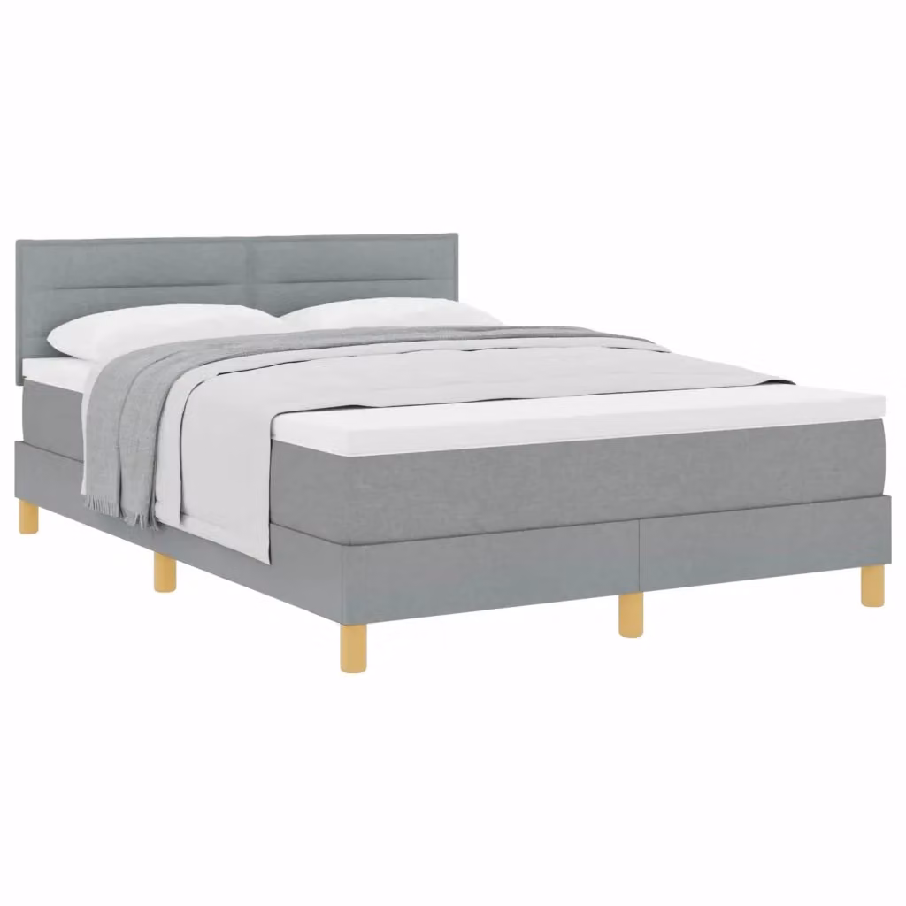 Letto ibrido con struttura imbottita vidaXL Grigio L: 140 cm, P: 200 cm, H: 280 cm – 2