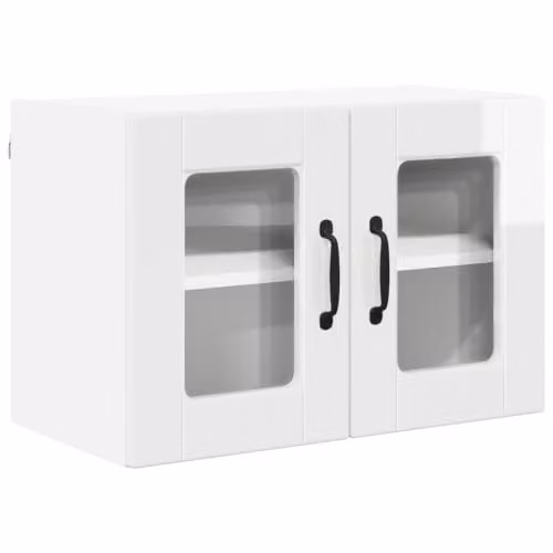 Helloshop26 Armadietto da parete da cucina moderno pratico 60 x 31 x 40 cm in legno di ingegneria, bianco 02_0054317