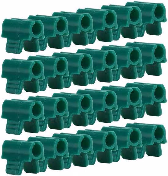 Set di 24 clip in plastica - Antiscivolo - per teli e reti - Materiale plastico - Fissaggio regolabile - Costruzione robusta