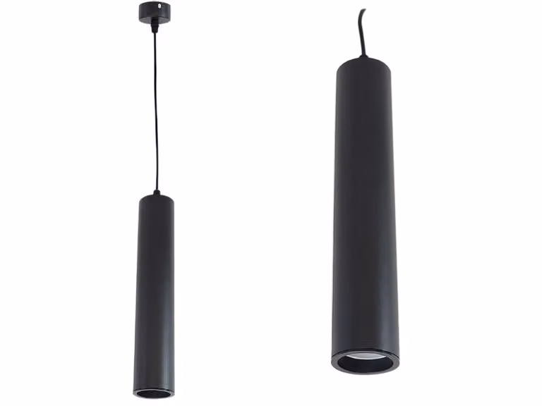 Lampada a sospensione a soffitto Tuba LED sopra il tavolo Sporgenza GU10