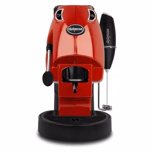 Macchina da caffè a cialde Didiesse Baby Frog Coffee & Tea rossa con funzione acqua calda e spegnimento automatico 650W – 2