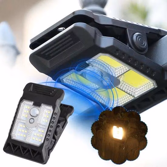 Lampada solare da esterno – con sensore di movimento e sensore di luce – luce bianca – resistente all'acqua per uso esterno – colore nero