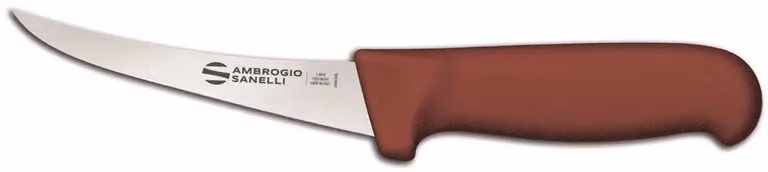 Coltello disosso curvo, lama cm 13, linea Barbecue