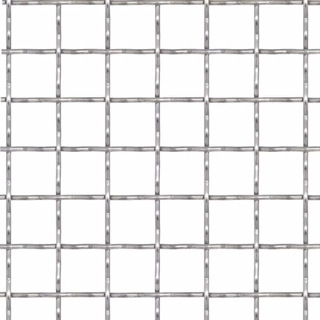 Recinzione in Rete Modulare in Acciaio Inox 50x50 cm 11x11x2 mm