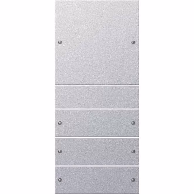 Gira 218426 Set di bilancieri, 4 prese System 55 Colore alluminio