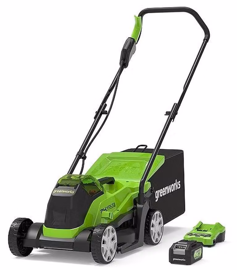 33 cm cordless mower Greenworks GD24LM33K4 - 2516107UB - charger + 4Ah battery kit