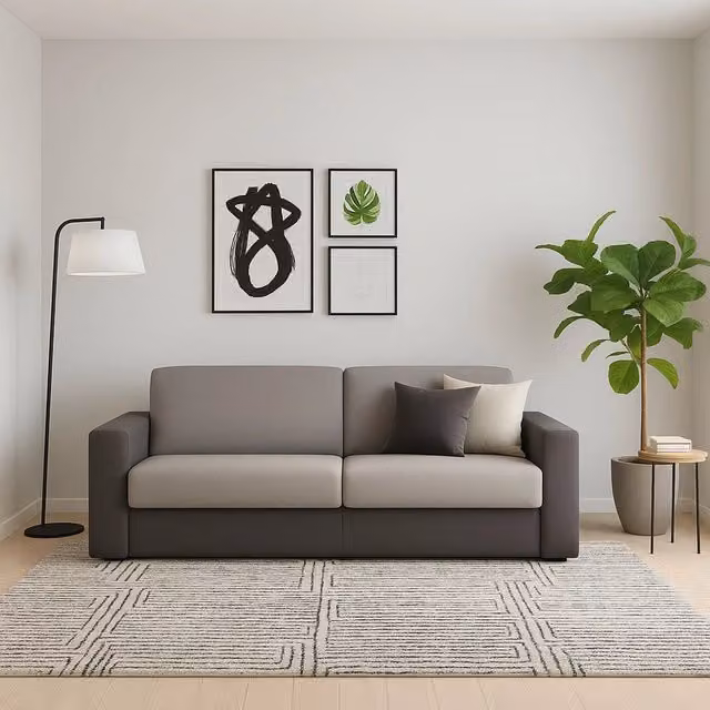 Divano a 2 posti Azzurrite TALAMO ITALIA in tessuto Grigio e Antracite, L: 180 cm, H: 90 cm, P: 95 cm