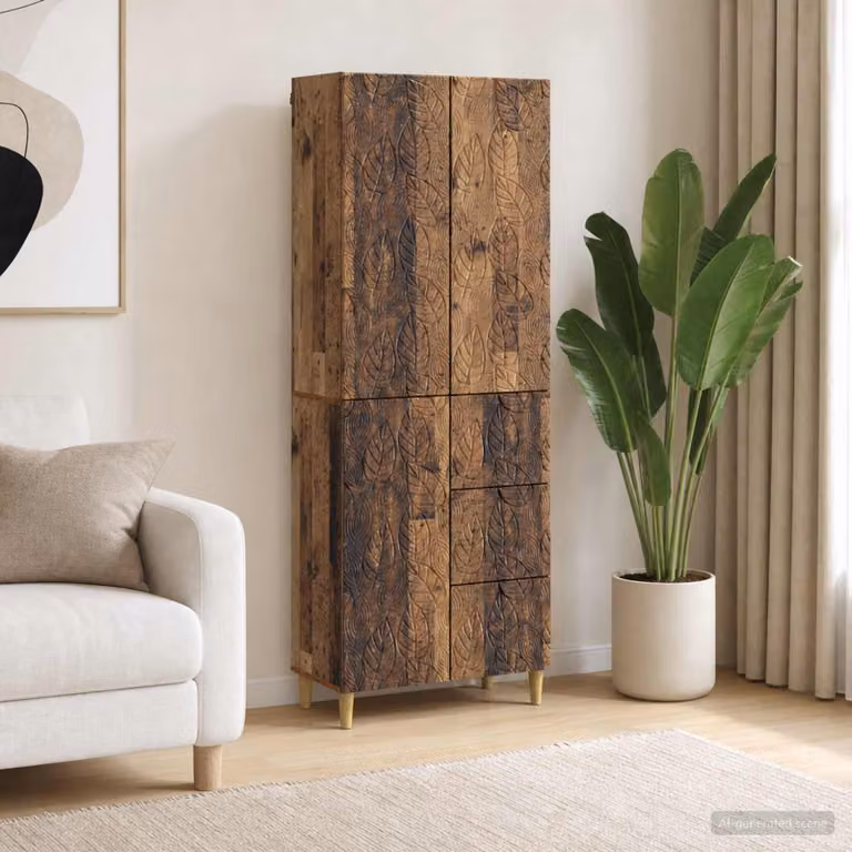 Set di 2 tavoli vidaXL in legno e MDF color marrone per soggiorno, ufficio o giardino
