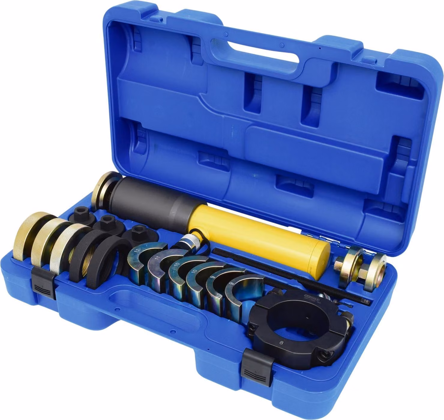 KS TOOLS Set di utensili per bussole scanalate silentbloc, 19 pezzi ( 460.1705 )