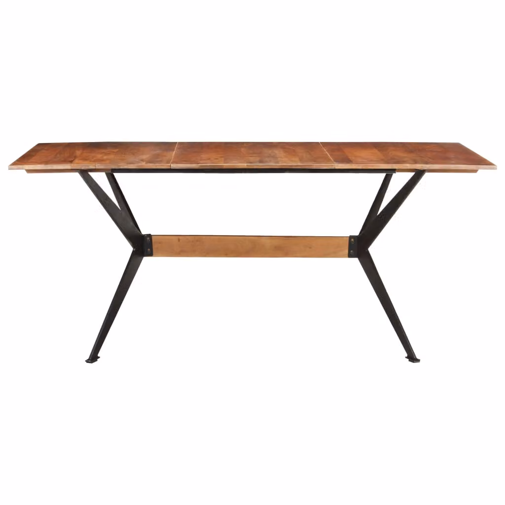 vidaXL Tavolo da pranzo 180x90x76 cm in legno massiccio di mango