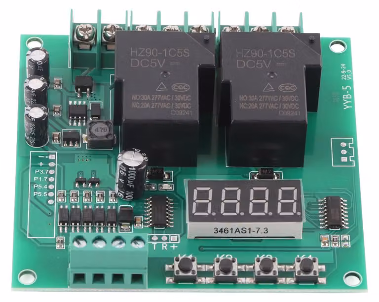 Scheda di controllo motore 12V/24V 30A, modulo timer DC/AC