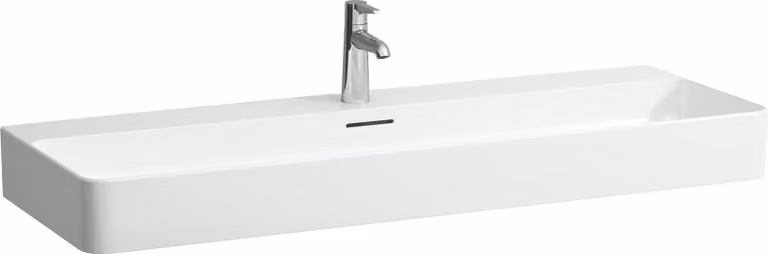 LAUFEN VAL lavabo, encastré, 1 trou de robinet, avec trop-plein, 1200x420mm, H8102897581041, H8102897581041