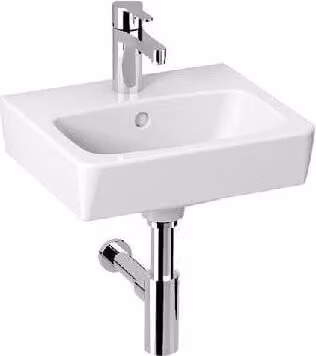 Jika Lyra plus - Lavabo 400x340 mm, con sfioratore, con foro per rubinetto, bianco H8153800001041