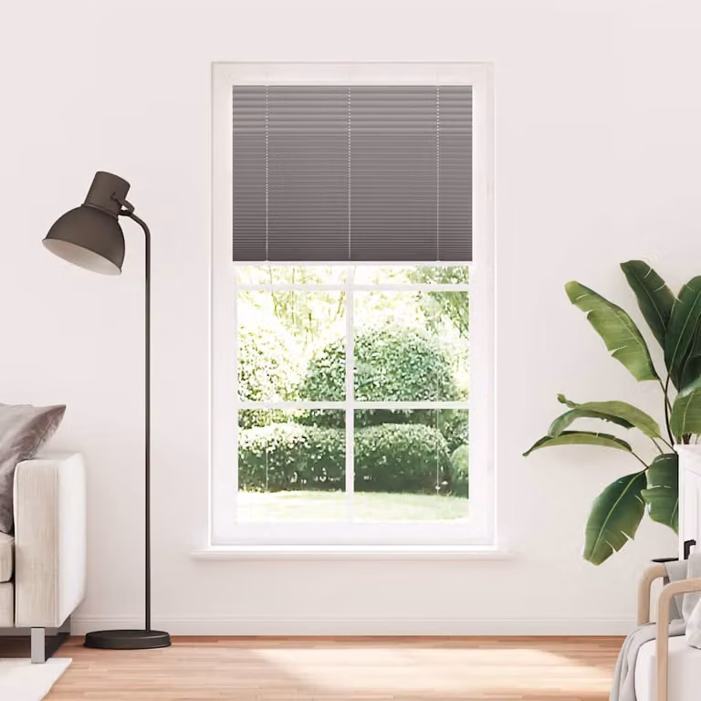 vidaXL Tenda Plissettata Antracite 105x200cm Larghezza Tessuto 104,4cm