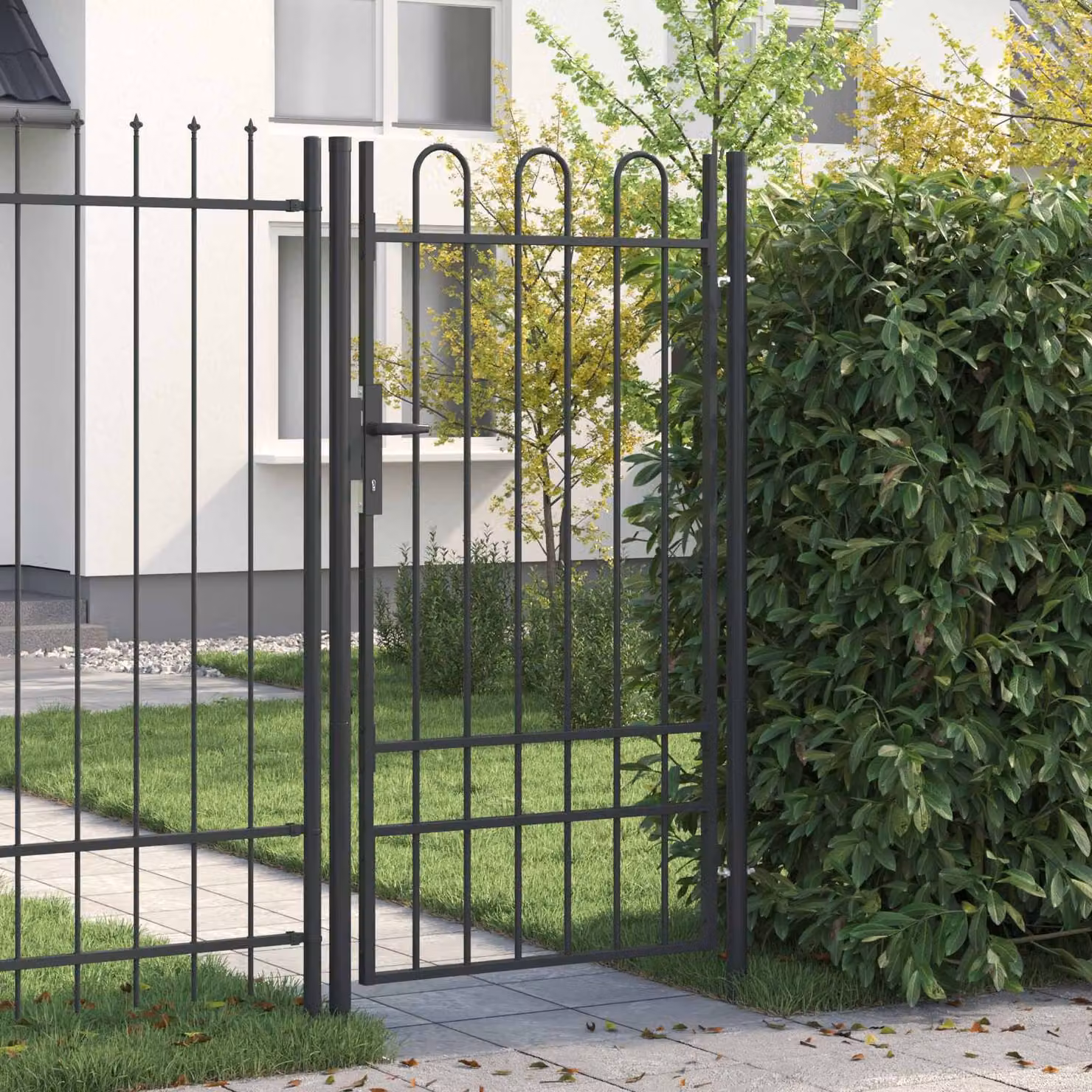 Cancello singolo per recinzione vidaXL BOXTEL in acciaio, L: 103 cm, H: 225 cm