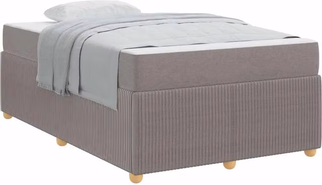Letto matrimoniale | Letto per adulti | Struttura del letto con materasso Talpa 120 x 190 cm Tessuto