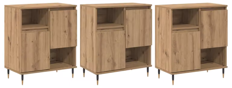Sideboards 3 pcs Rovere artigianale