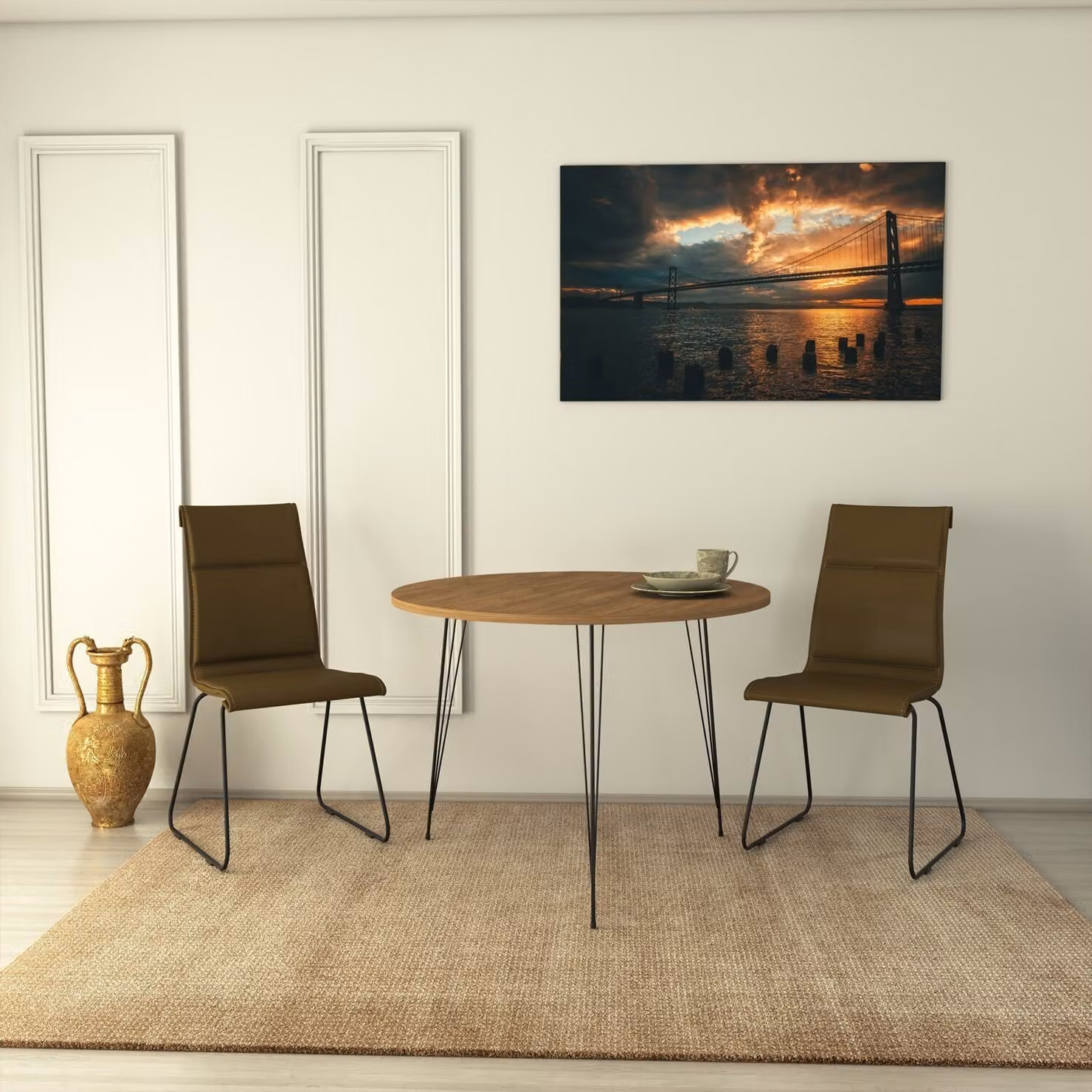 Skye Decor, Sandalf - Rovere caucasico, Tavoli, Rovere caucasico, 90 x 75 x 90 cm