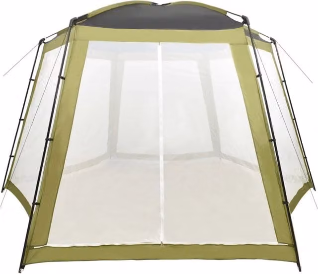 Tenda da esterno per piscina DESIGN IN in poliestere e acciaio, colore verde, L 500 x P 433 x H 250 cm