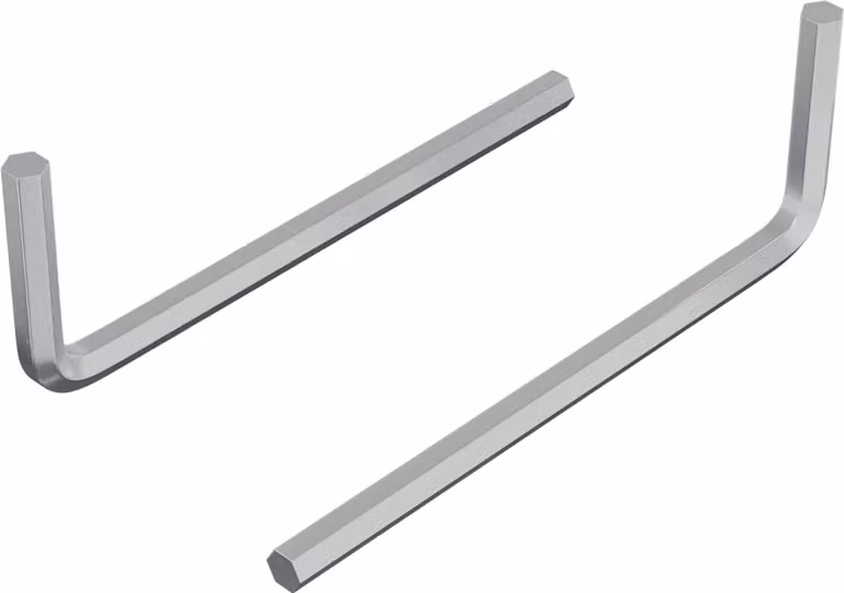 Chiave Esagonale 2 pcs Argento 20 x 52 mm Acciaio
