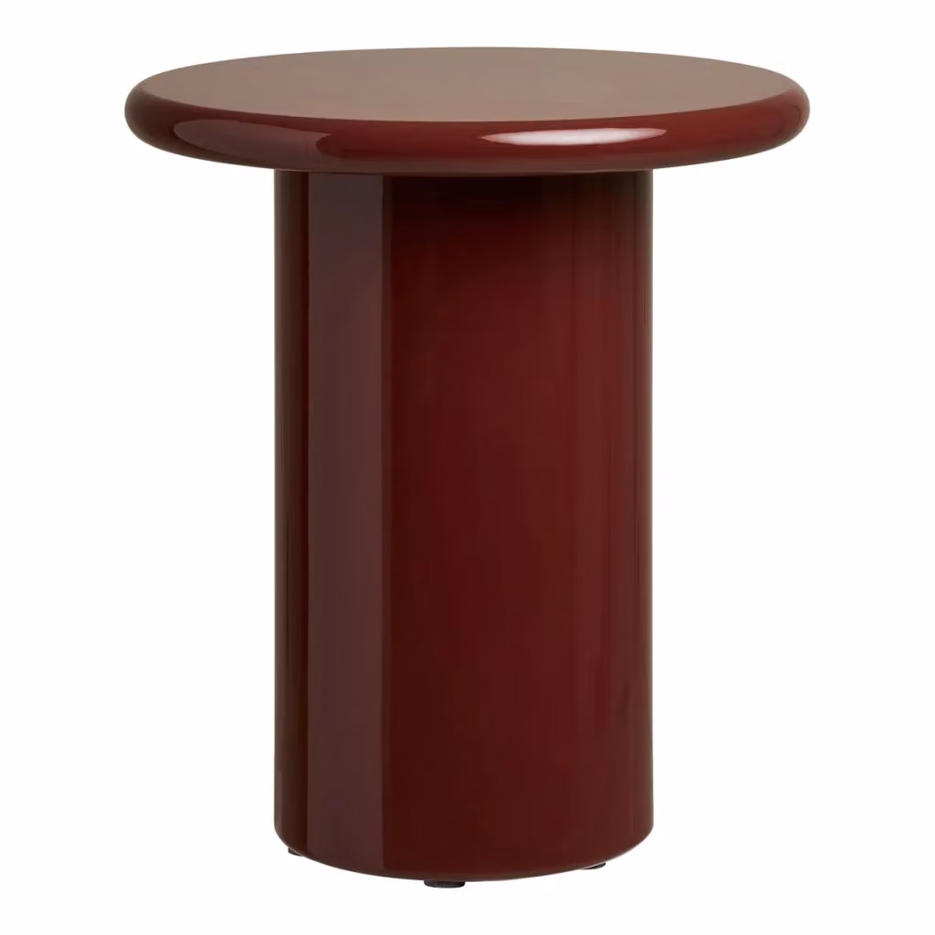 Tavolino d'appoggio Otago Vikasa Home rosso L: 45 cm, P: 50 cm, H: 45 cm – 2