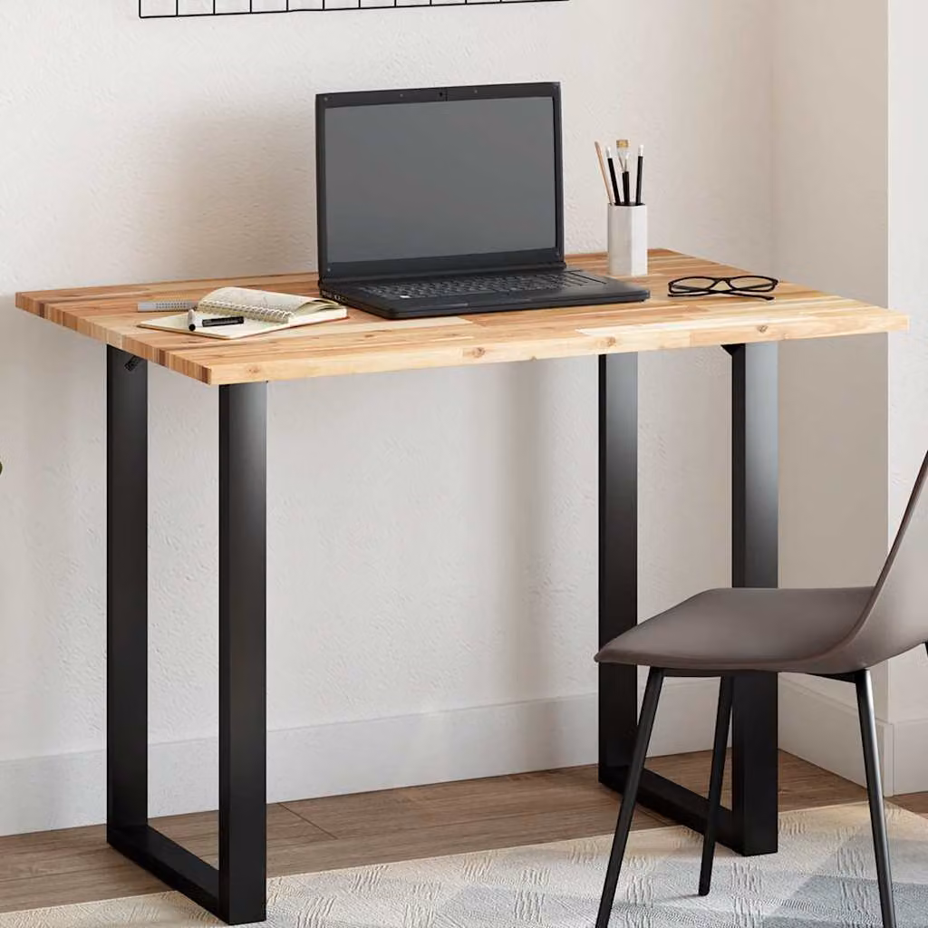 Piano Tavolo Rettangolare in Legno di Acacia Marrone vidaXL L: 100 cm, P: 70 cm, H: 2 cm
