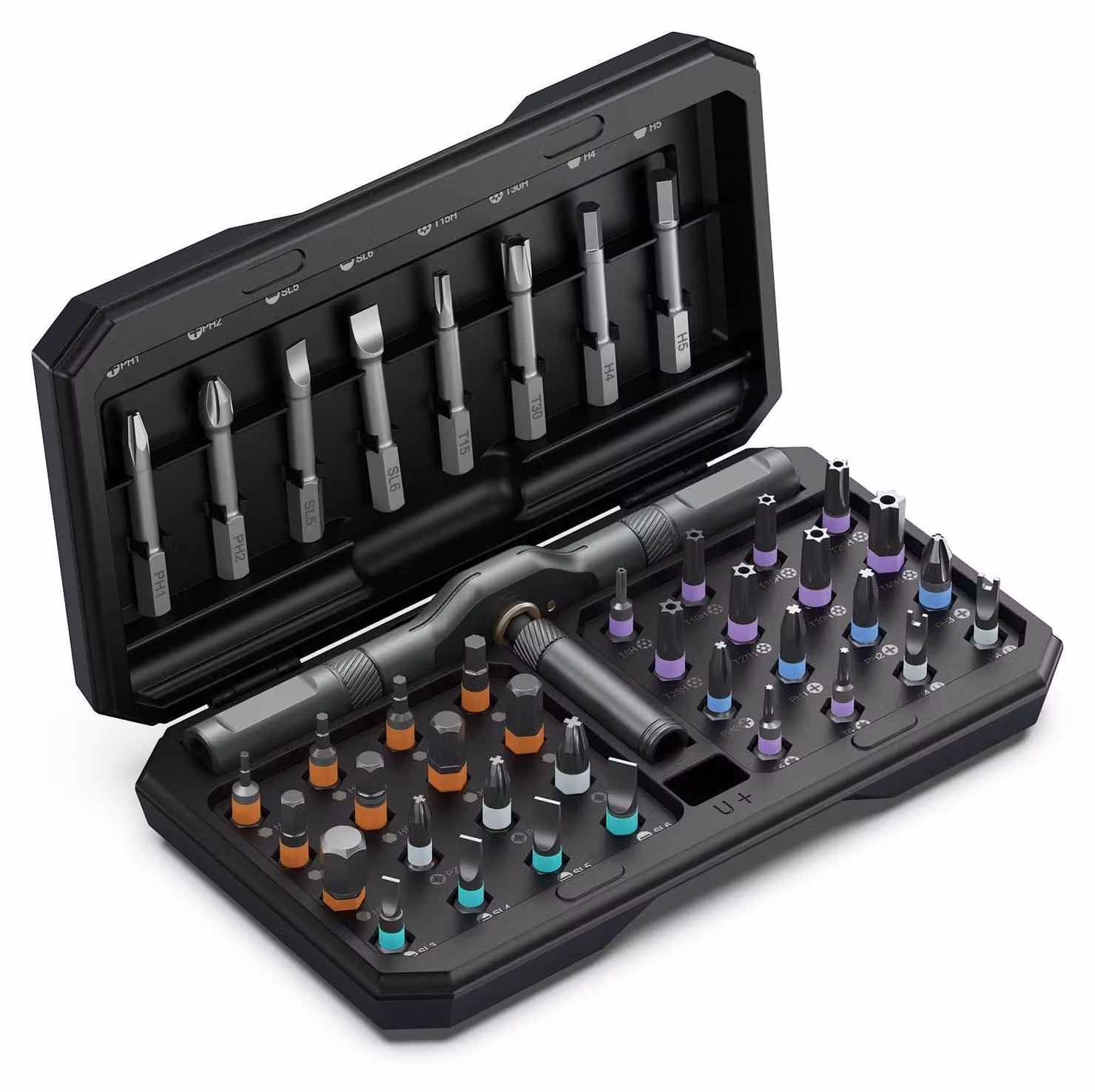 Set di cacciaviti 42-in-1 - 40 punte magnetiche - Cacciavite a rinvio - Strumento di riparazione portatile - Kit multi-funzioni a rinvio - Adatto per mobili - Set di utensili