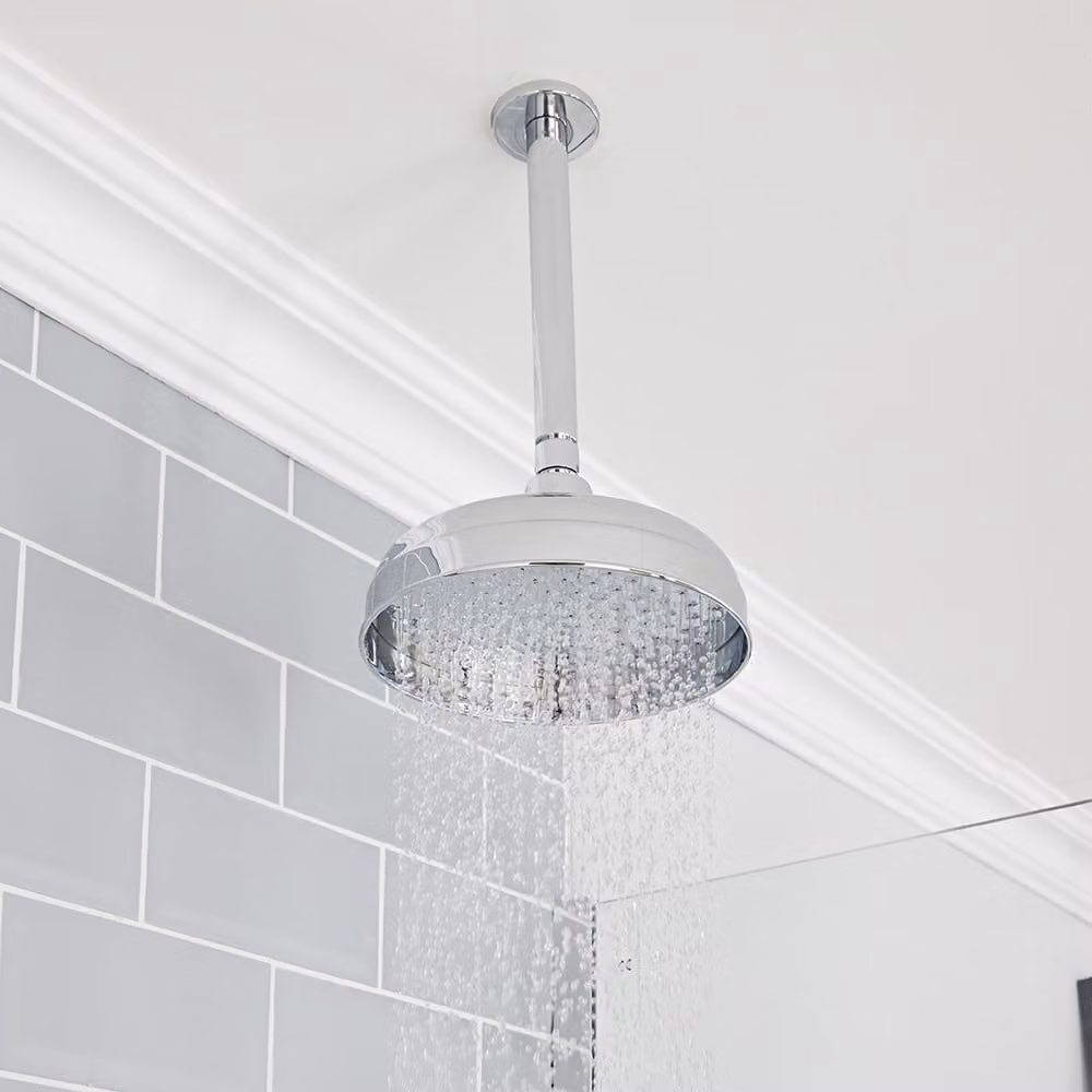 Soffione Doccia Tradizionale a Soffitto da Ø200mm - Cromo - Elizabeth