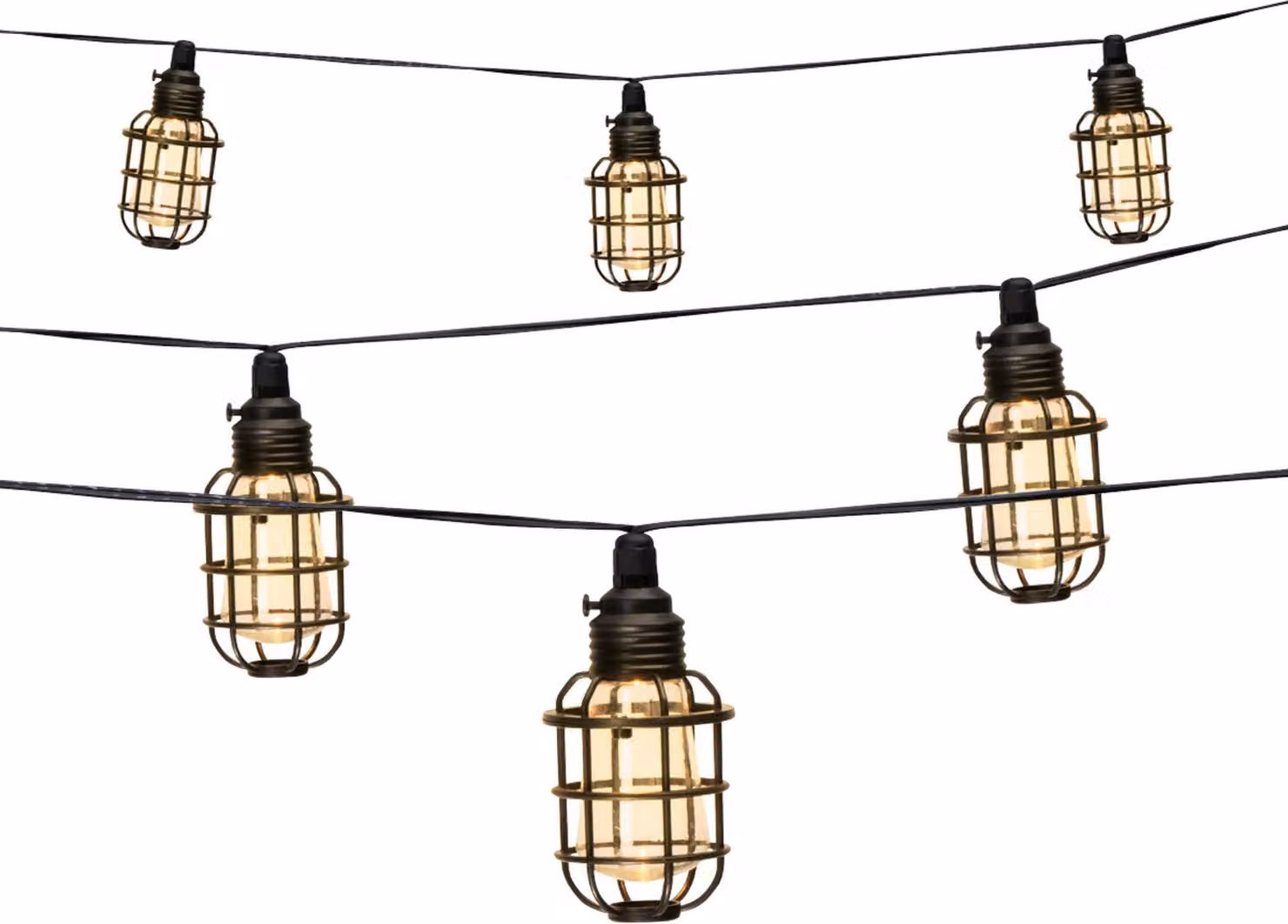 Grundig Solar fairy lights - Lampada da esterno solare - Fiaccole da esterno 10 lampade LED - Lampada da esterno resistente alle intemperie - Bianco caldo - IP44
