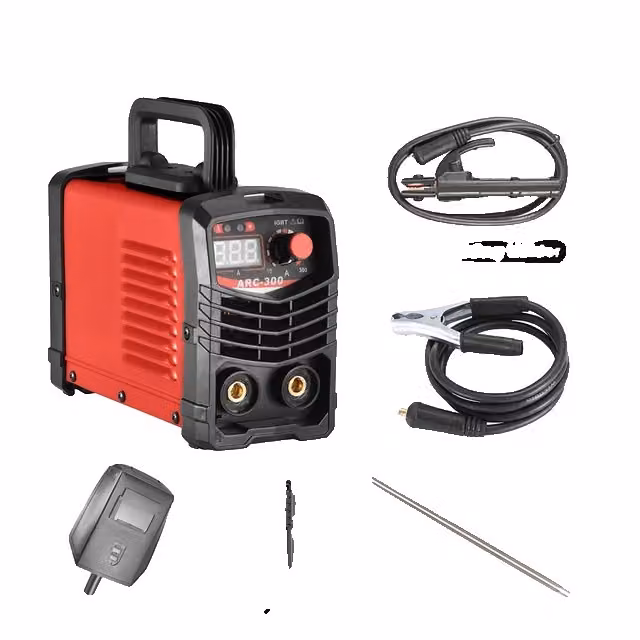 Saldatrice, potenza 300Ampere, design portatile, spina 220V EU rosso