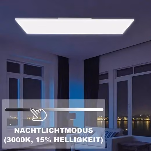 ZMH Lampada da soffitto a pannello LED RGB bianca, dimmerabile con telecomando per soggiorno, cucina e giardino – 2