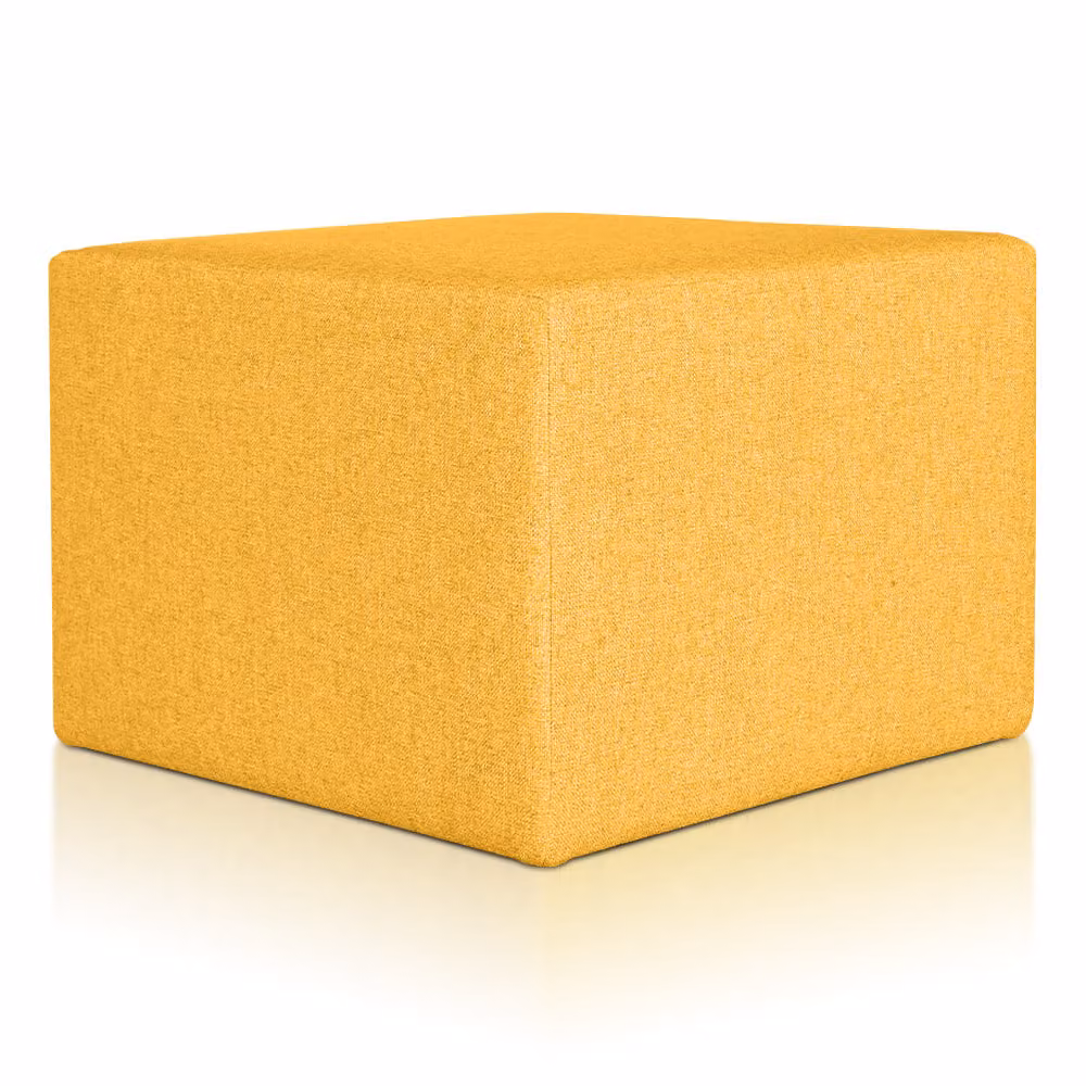 Pouf Rubino 63 x 63 cm Senape