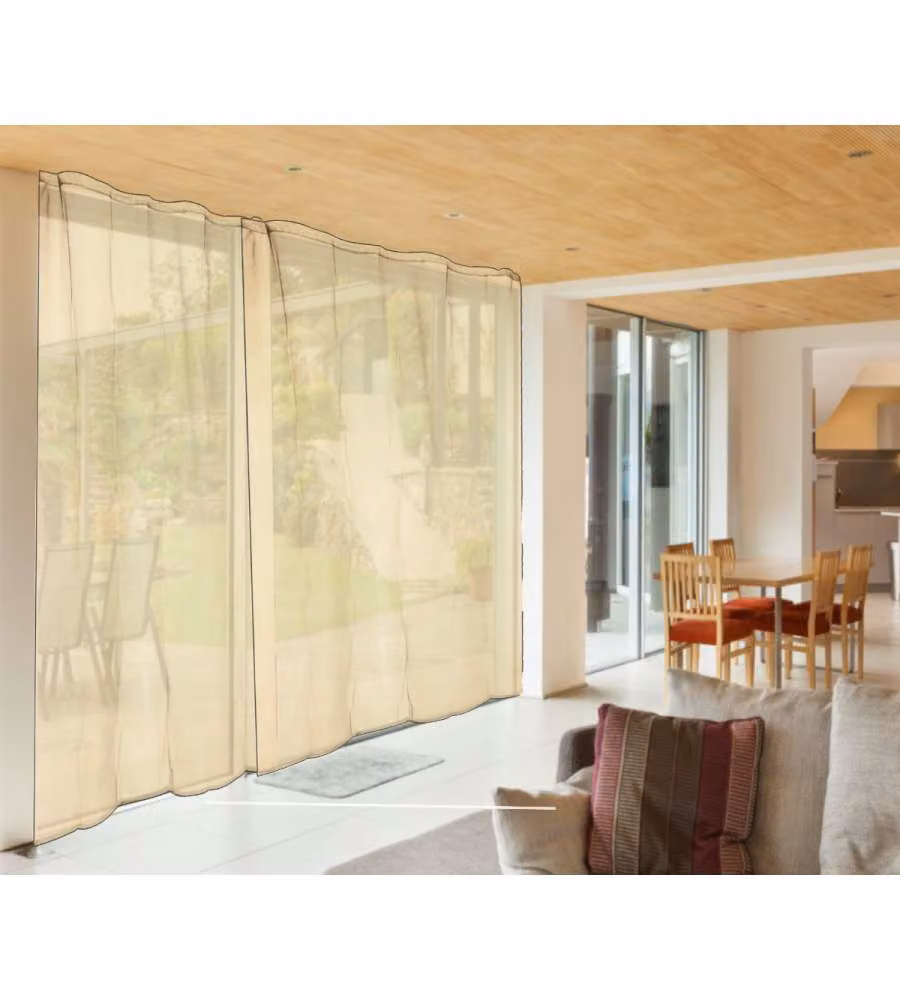 Zanzariera a Tenda Avorio 140x240