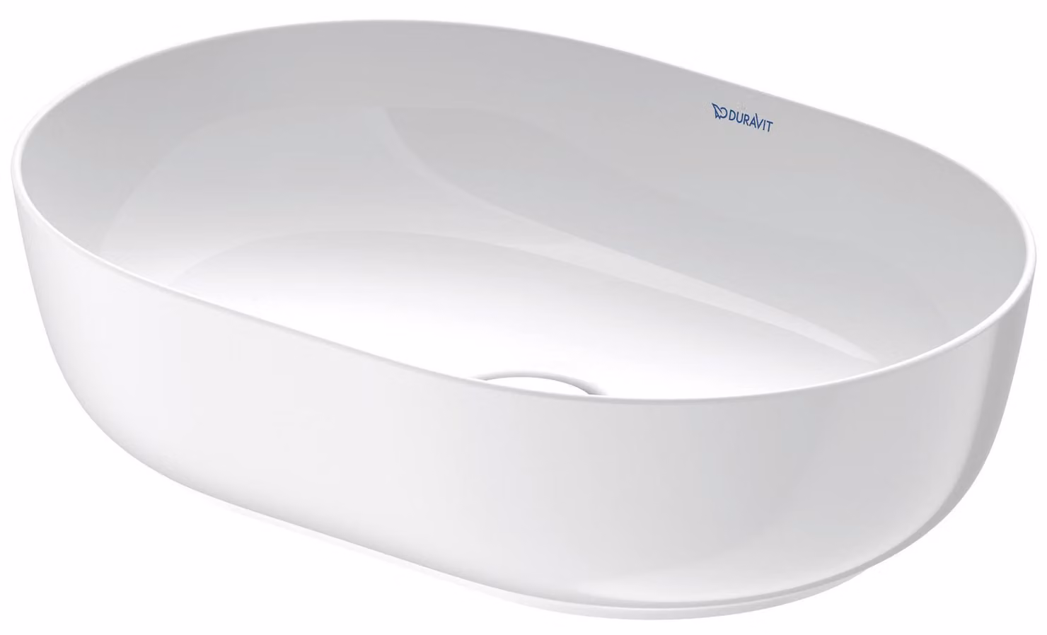 Duravit Luv vasque à poser 50x35cm, sans trop-plein, sans percement pour robinetterie, meulé, 03795000001, 03795000001