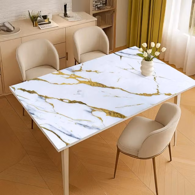 Copritavolo Stampato In Pvc Alto 1.2 Mm Pellicola Protettiva Cover Proteggi Tavolo Tovaglia Protezione Mollettone Spesso Antimacchia Urti Olio Graffi Impermeabile Dis11 - 100x2000Cm
