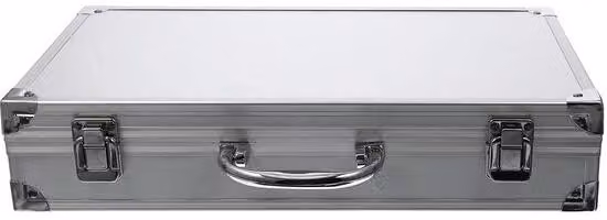 Valigia in alluminio per il trasporto, con maniglia, dimensioni 36x20x7,5 cm, resistente agli urti. Valigia ideale per attrezzi e strumenti