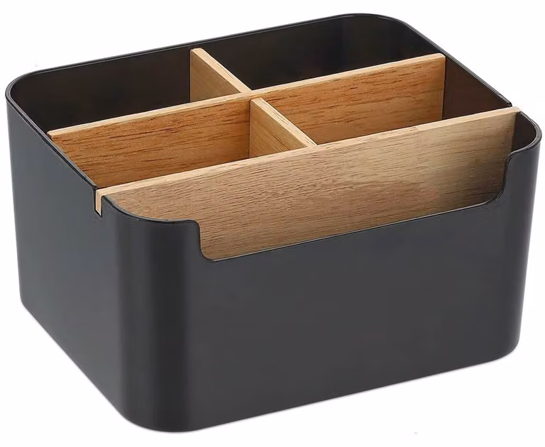 Omgoods - Organizzatore da scrivania con 5 scomparti in bambù