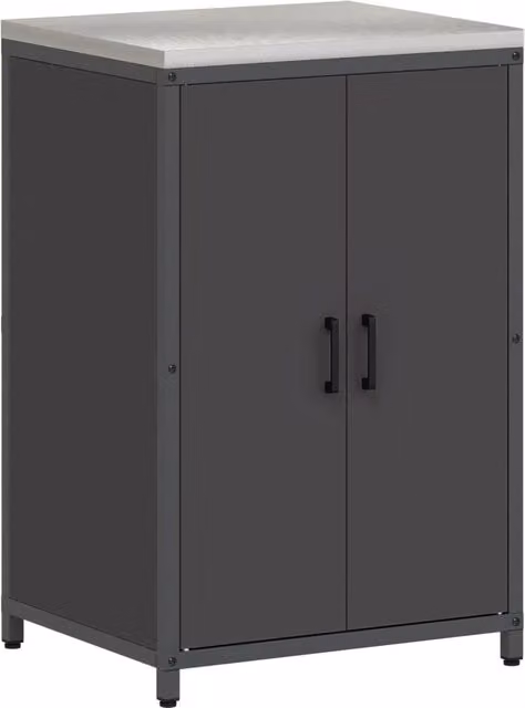 Pensile da cucina | Stoccaggio in cucina HATTEM Nero 60 x 50 x 92 cm Acciaio
