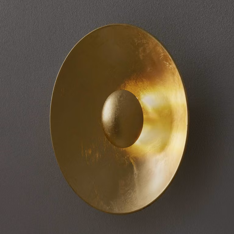 Kögl Applique da parete AURA, dimmerabile, Ottone / Oro, Soggiorno / Sala da pranzo, Metallo, Moderno, Applique
