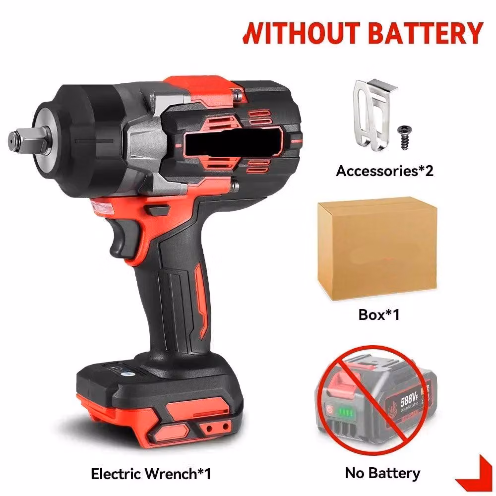 Chiave a percussione – con batteria – Coppia – Elettrica – 2800W – Avvitatore a percussione – 8000 giri/min – Senza spazzole