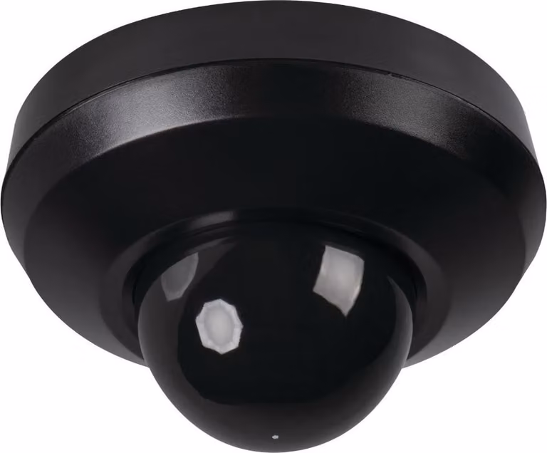Rivelatore di movimento PIR 3x rivelatore nero rotondo Ø11cm 17 m montaggio UNI IP44/20 SENTO-O Kanlux