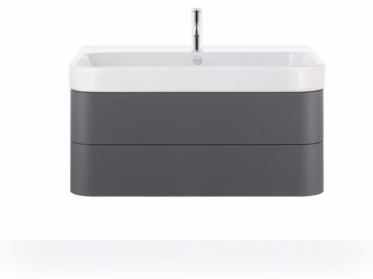 Duravit lavabo pour meuble Happy D.2 100cm avec trop-plein, avec plage pour robinetterie, 1 trou pour robinetterie, 2318100000, 2318100000